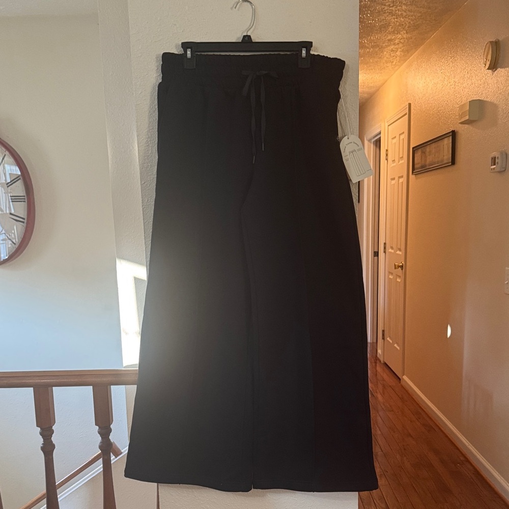Black Wide Leg Women's Pants